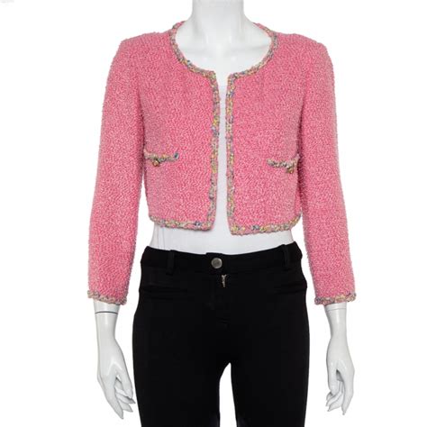 pink chanel cropped jacket